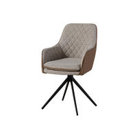 STUHL 100% Polyester 55 x 60 x 86 cm hellbraun / grau POLSTERSTÜHLE - Braun, Kunststoff (55/86/60cm) - Massivmoebel24