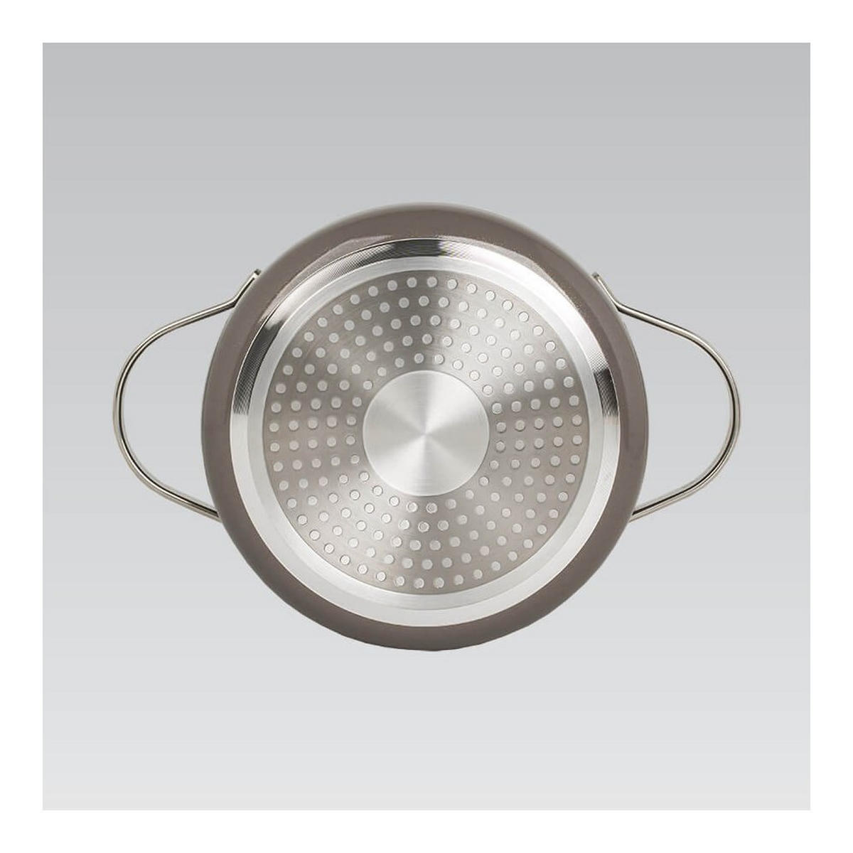 TOPF Grau 38/28/7.5 cm MR400928S - Grau, Metall (28cm) - Maestro 