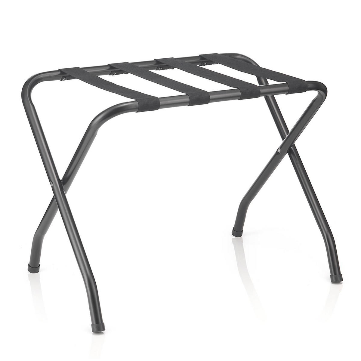 KOFFERSTÄNDER LUGGAGE - Schwarz, Metall (67/54/40cm) - CARO-Möbel