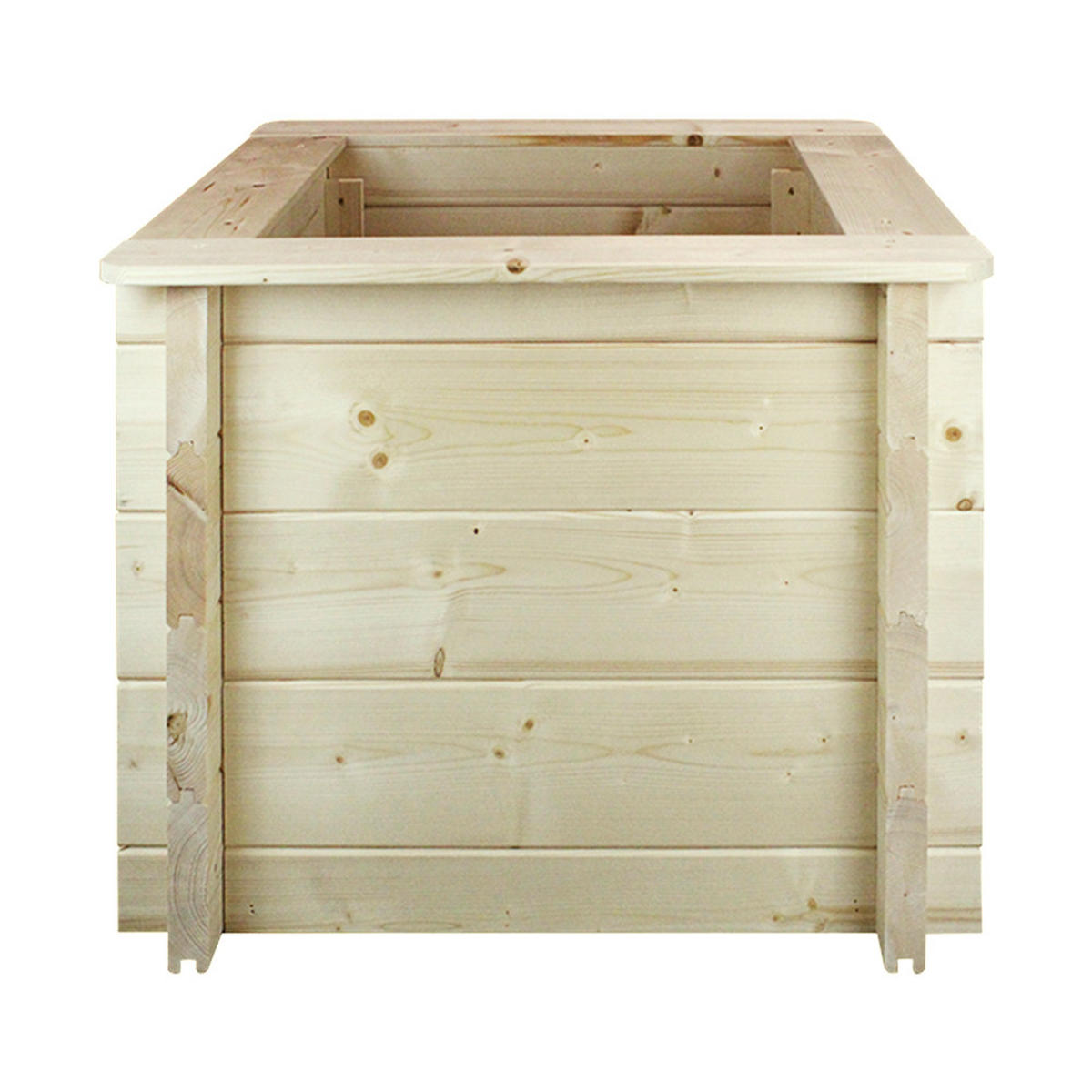 HOCHBEET HOLZ - 58x58xH46 cm - M617 - Beige, Holz (58/46/58cm) - Timbela