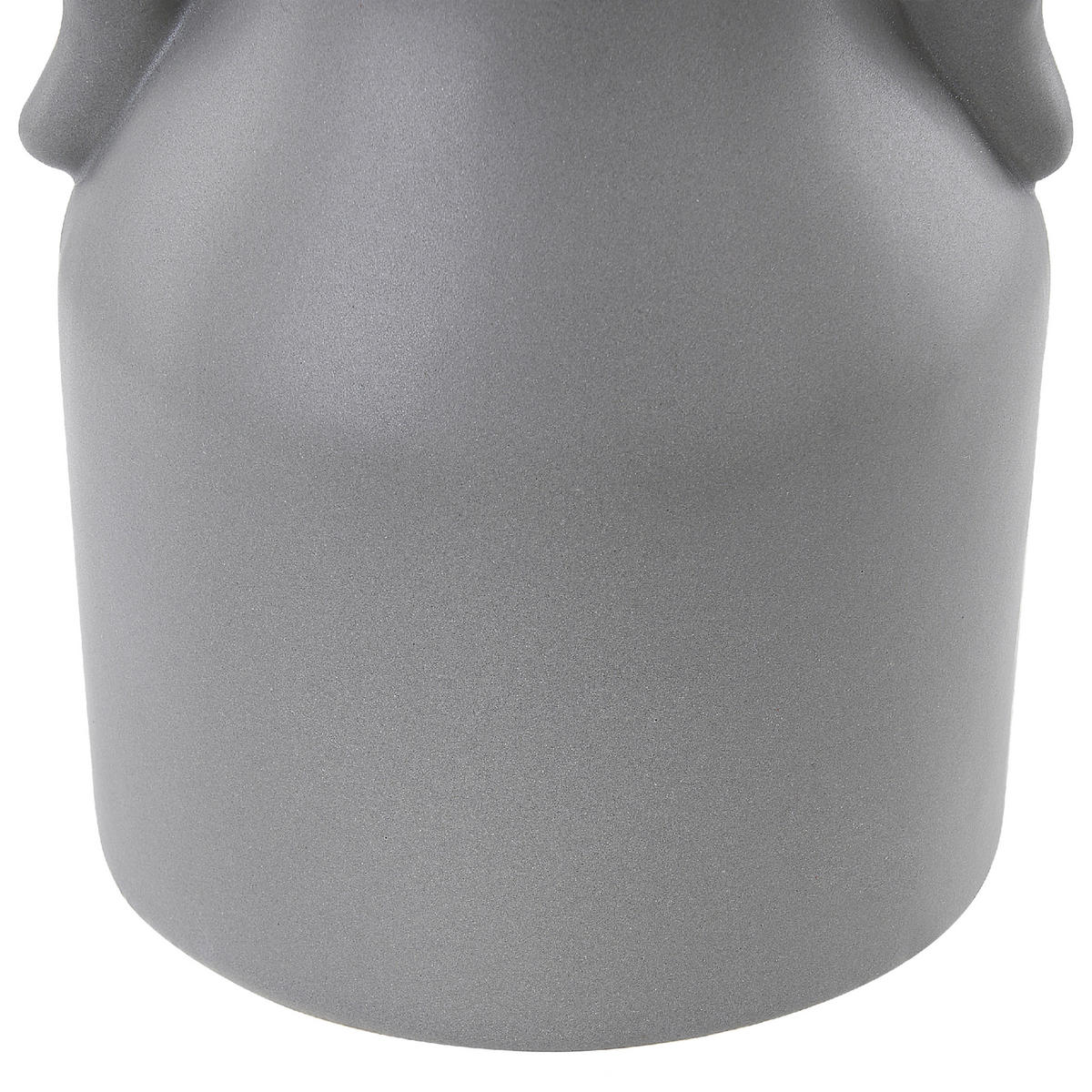 BLUMENVASE Porzellan grau Tripoli - Grau, Keramik (21cm) - Beliani