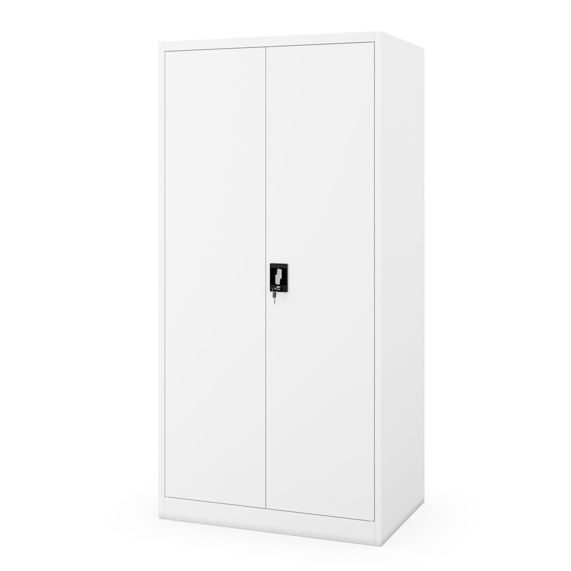 METALLSCHRANK für Büro und Werkstatt JAN D600 - Weiß, Metall (90/185/60cm) - Jan Nowak