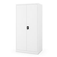 METALLSCHRANK für Büro und Werkstatt JAN D600 - Weiß, Metall (90/185/60cm) - Jan Nowak