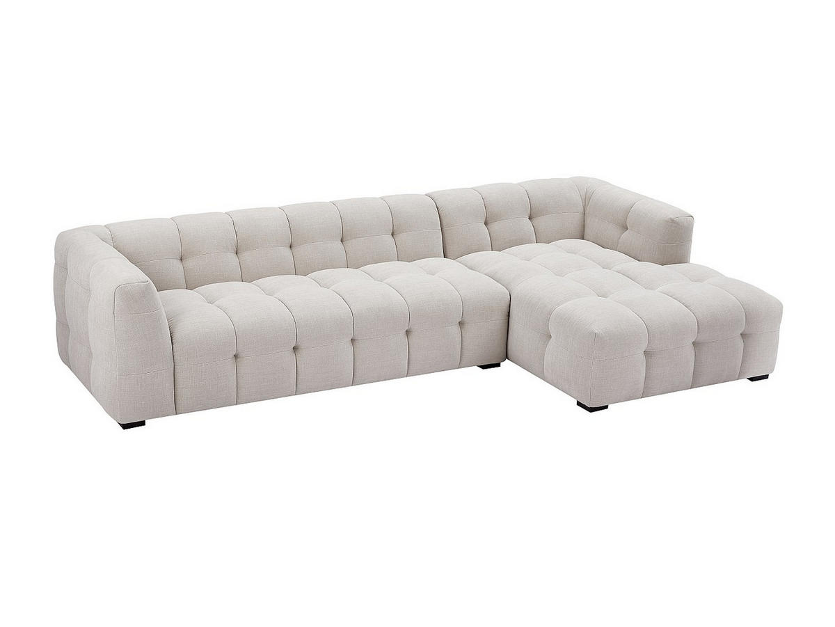SOFA - 5 Personen - stoff - beige Dilome - Beige, Textil (314/68/168cm) - Vente-Unique
