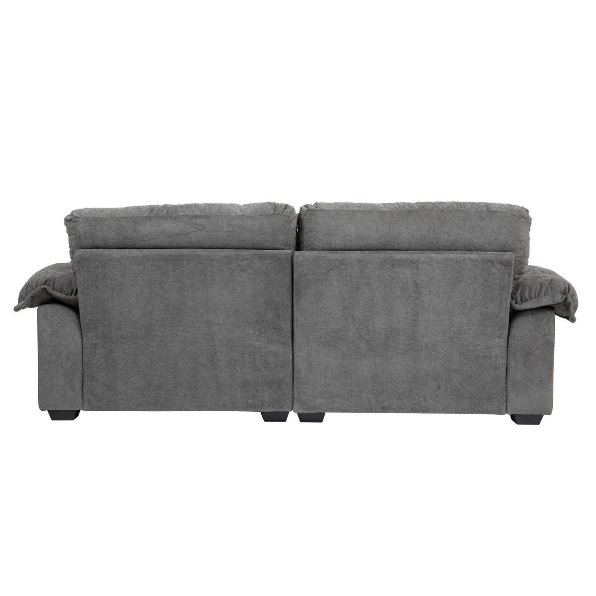 2-SITZER-SOFA DE-35191 mit Doppelschichtkissen Grau - Grau, Holzwerkstoff (89/93/214cm) - ComfortXL