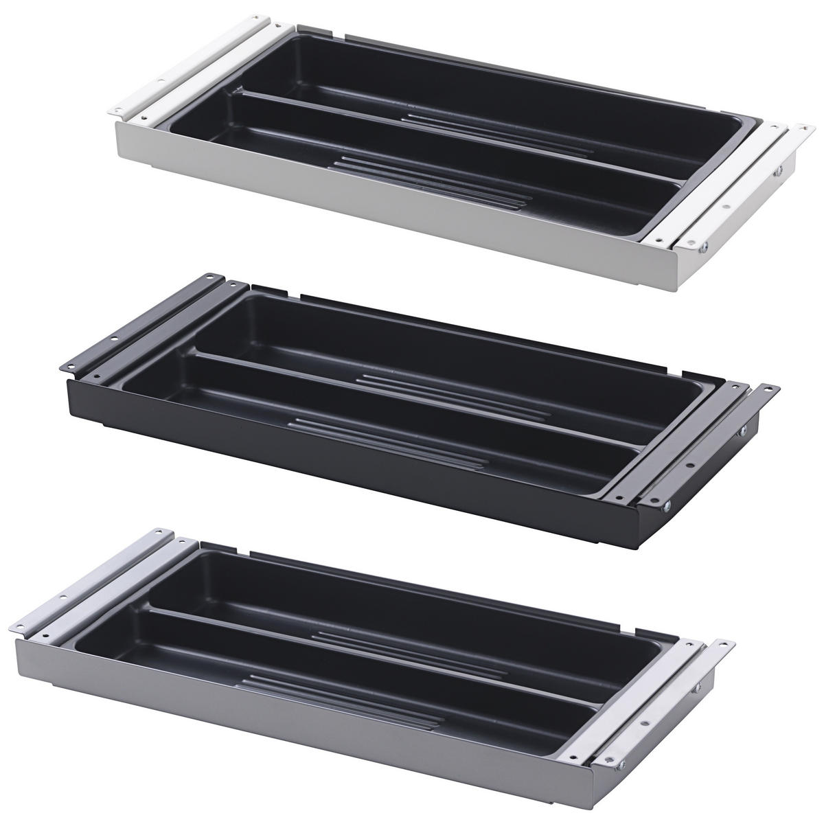 SCHUBLADE DeskMate 18,6/42,5/4,3 cm in Weiß - Weiß, Metall (18.6/42.5/4.3cm) - bümö