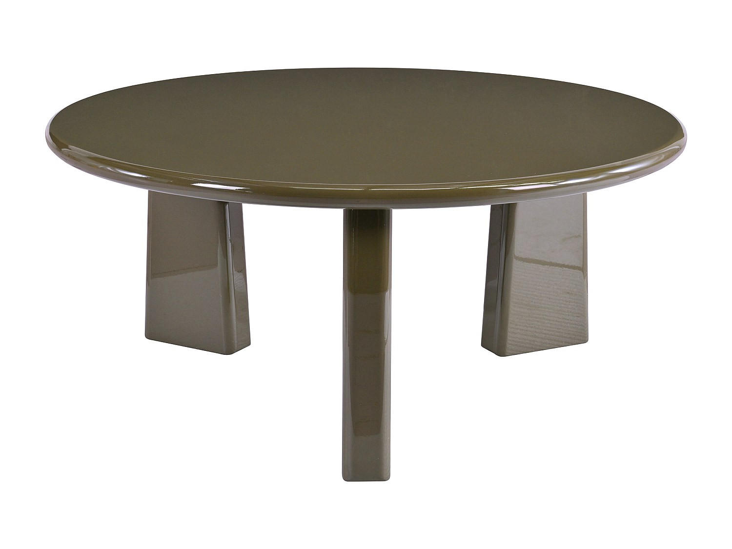 COUCHTISCH - 90 cm x 90 cm - Holz, Platte - Khaki - ZINAPA - Schlammfarben, Holz (90/90/40cm) - Vente-Unique