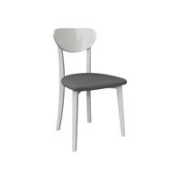 ESSZIMMERSTUHL Hugo VII - Weiß/Grau, Holz/Textil (47/86/48cm) - MIRJAN24