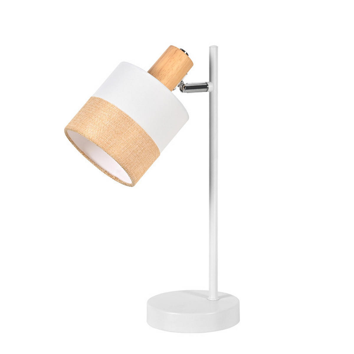 TISCHLEUCHTE BRAUN Ⅲ 16/12/36 cm - Weiß, Metall (16/12/36cm) - Nettlife