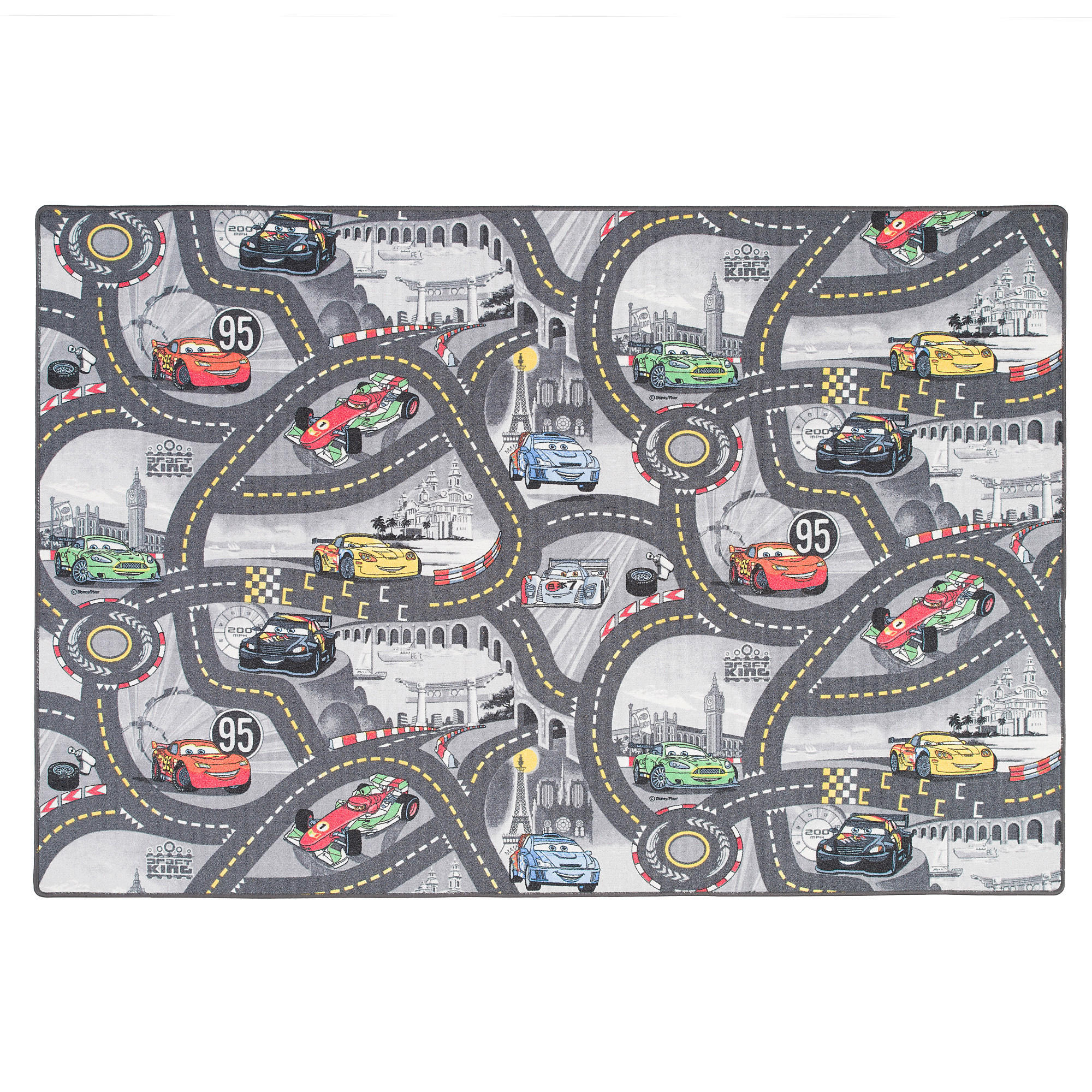 KINDER UND SPIELTEPPICH DISNEY CARS - Grau, Textil (200/250cm) - Snapstyle