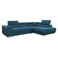 COLTAR Torezio Reiat, Dreapta - albastru, material textil/lemn (203/274cm) - MIRJAN24