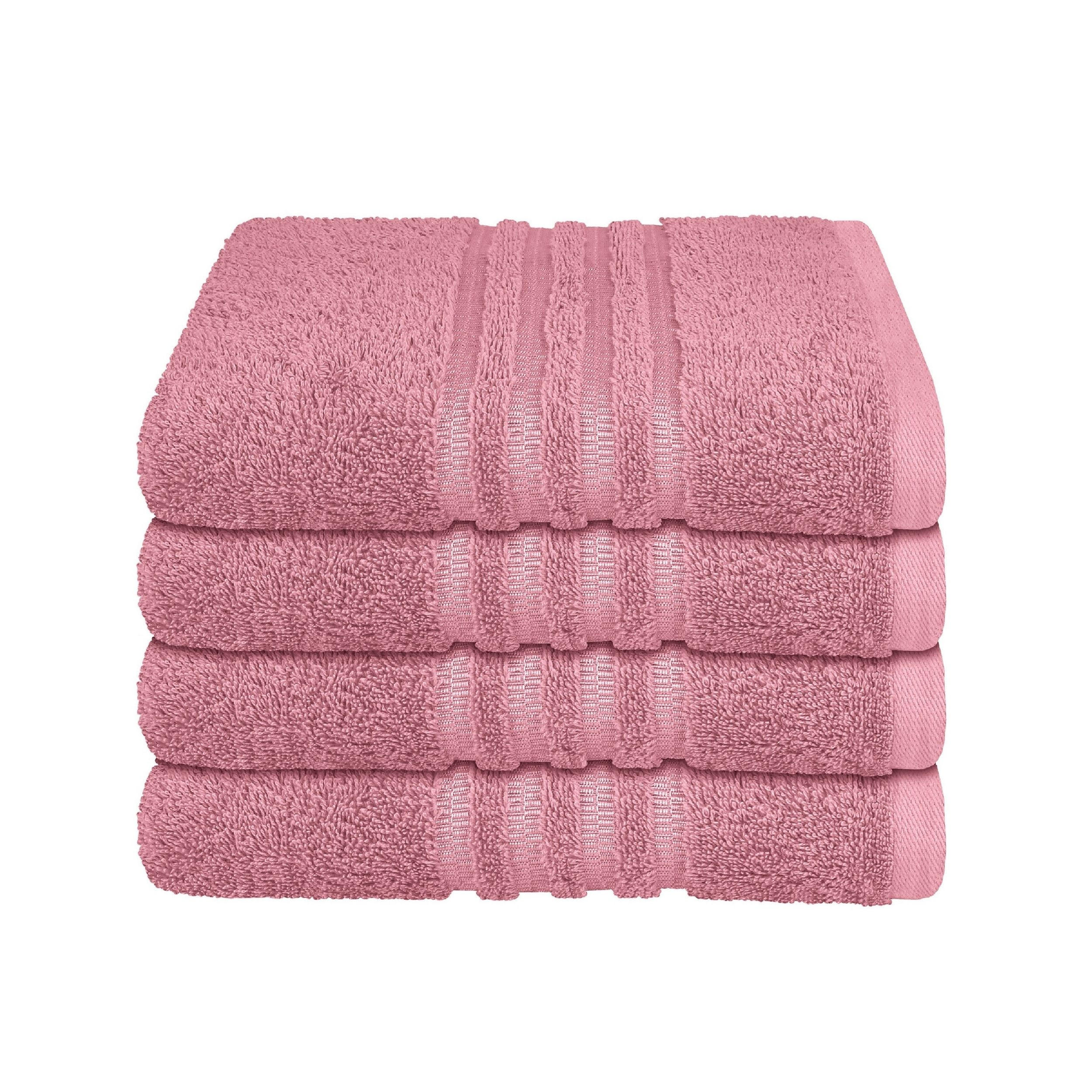 HANDTUCHSET Milano - 4-teilig - 50x100 cm - Malve - Mauve, Textil (50/100cm) - SCHIESSER