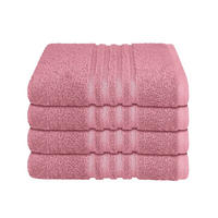 HANDTUCHSET Milano - 4-teilig - 50x100 cm - Malve - Mauve, Textil (50/100cm) - SCHIESSER