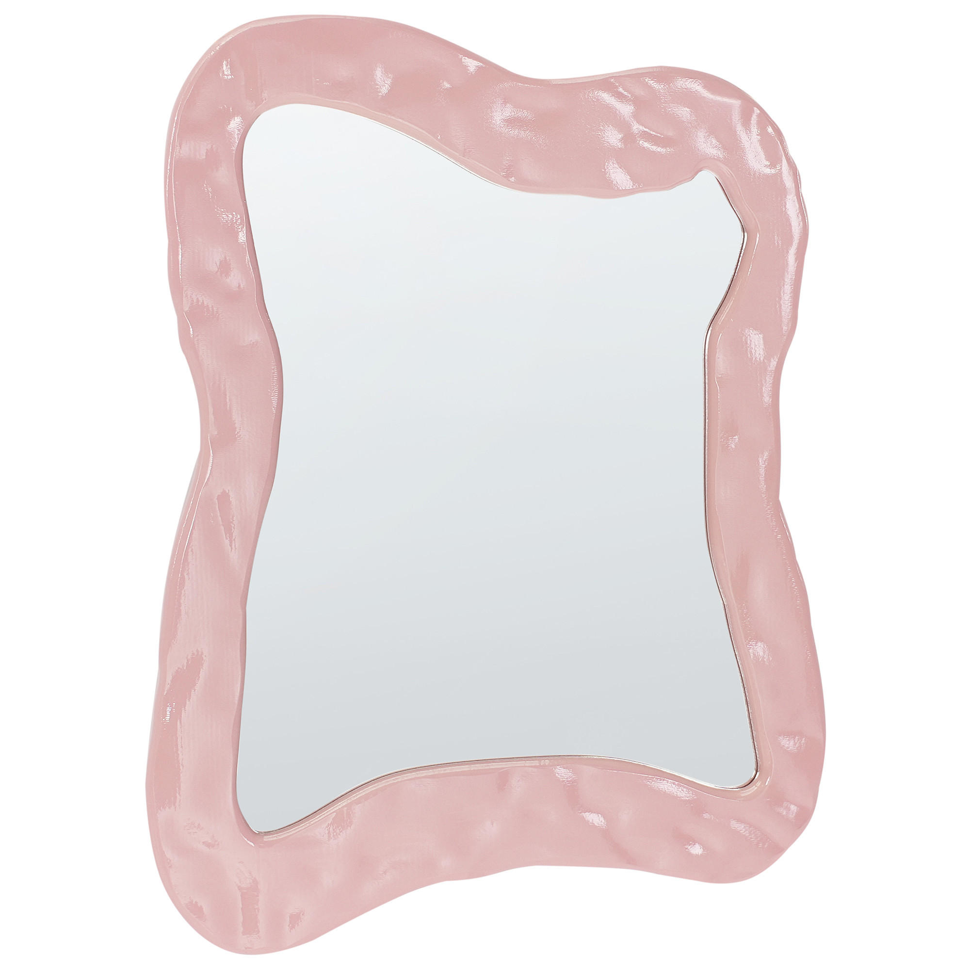 Beliani Wandspiegel Pink 60x80x3 cm
