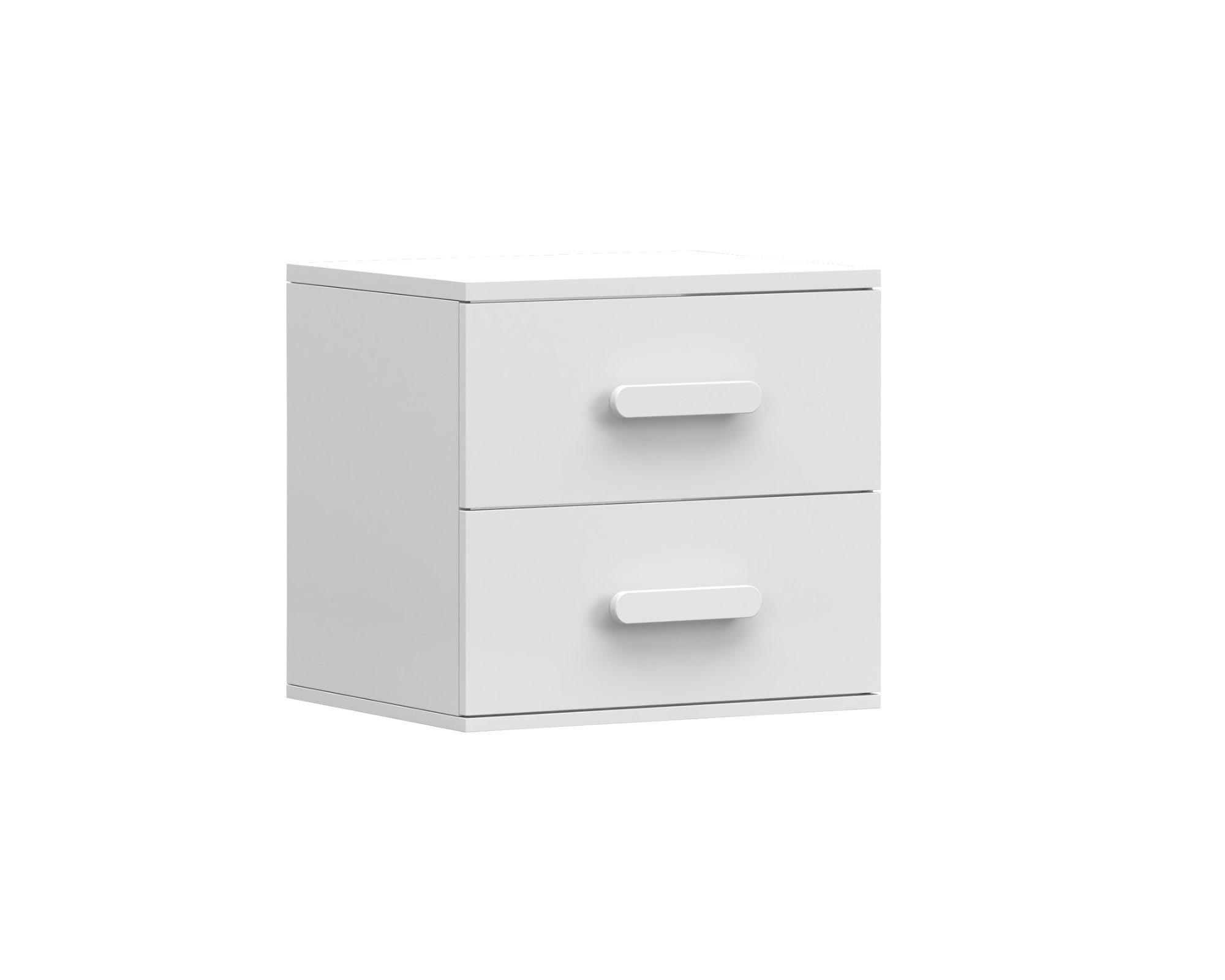 KINDER-NACHTTISCH INGE 22 55/50/44 cm Weiß/Weiß - Weiß, Holzwerkstoff (55/50/44cm) - Deine Möbel 24