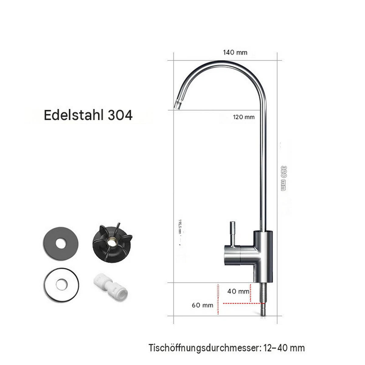 BADARMATUR, 320 x 140 mm, silber - Silberfarben, Metall (34/2.8/13cm) - Vallsero