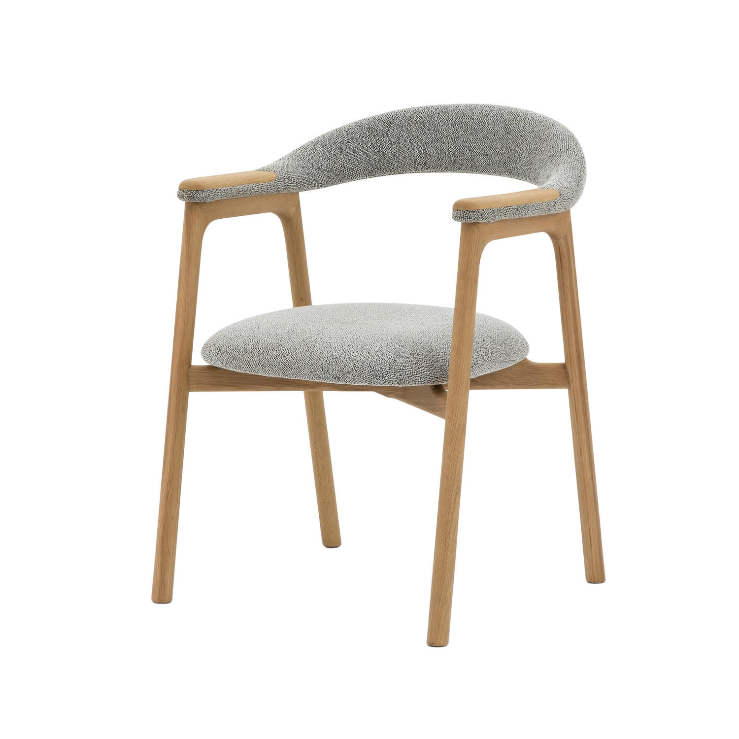 STUHL Franz, Natur Massiveiche - Beige, Holz (53/81/62cm) - WOODEK