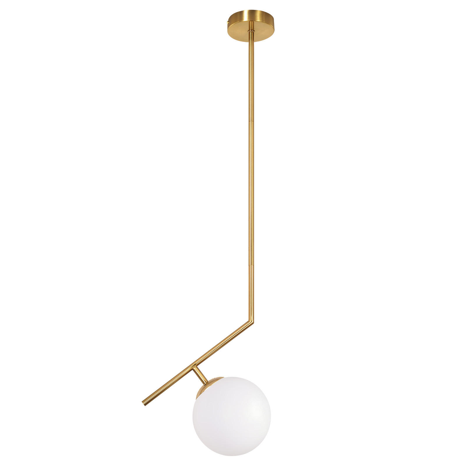 ZMH Pendelleuchte Gold, Weiß 15x90x25 cm
