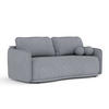 SCHLAFSOFA Mitsis Grau Webstoff - Schwarz/Grau, Holz/Holzwerkstoff (231/93/106cm) - Maison de Reve