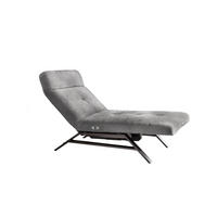 LIEGE AMERIVA Grau Velvet - Silberfarben/Grau, Textil (80/110/158cm) - KAWOLA