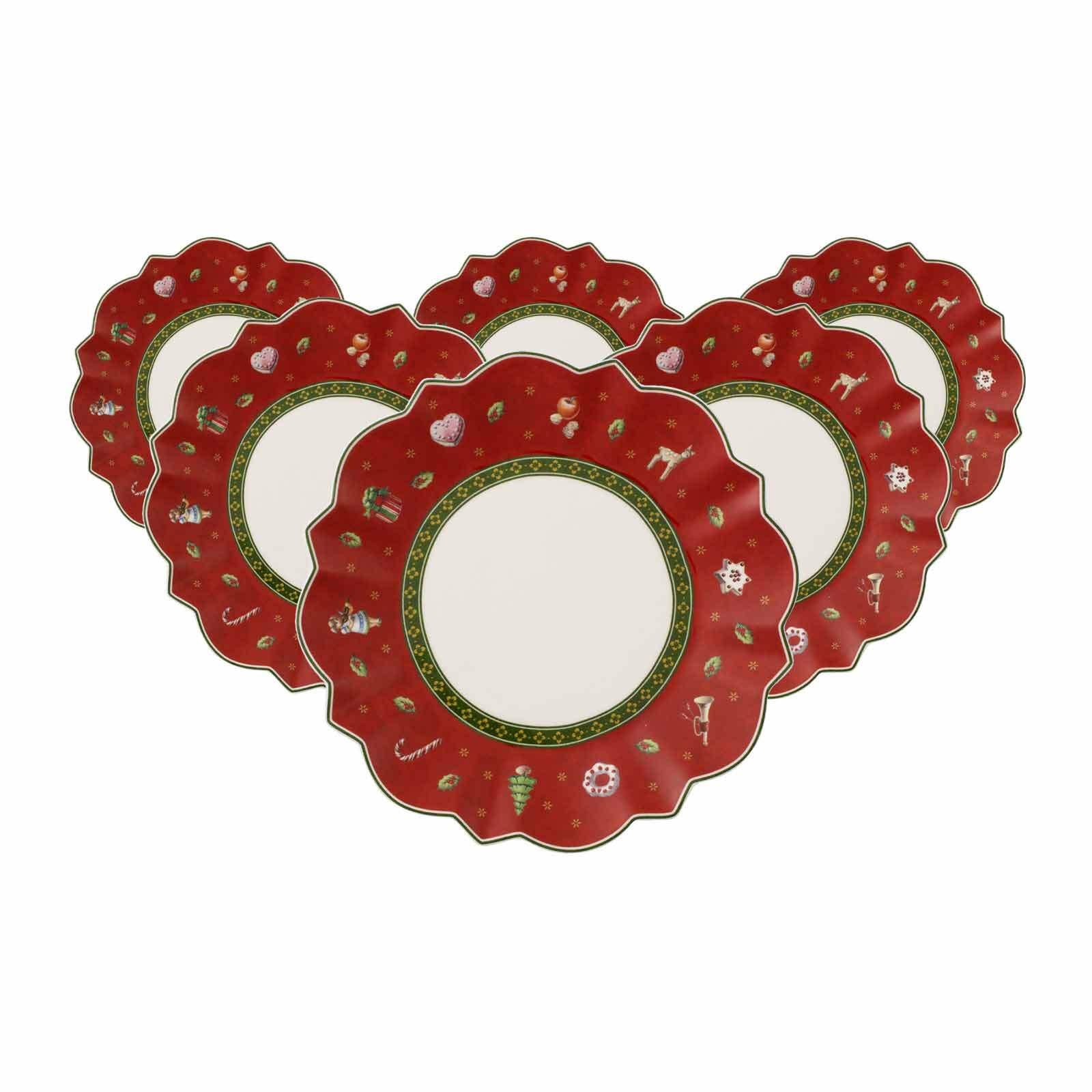BROTTELLER Toy's Delight rot ø 17,9 cm 6er Set - Rot, Keramik (17.9cm) - Villeroy & Boch
