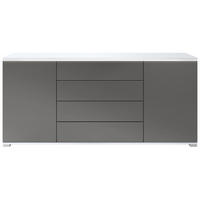 SIDEBOARD Faro Anthrazit matt - Dunkelgrau, Holzwerkstoff (166.5/75.5/35cm) - Vladon