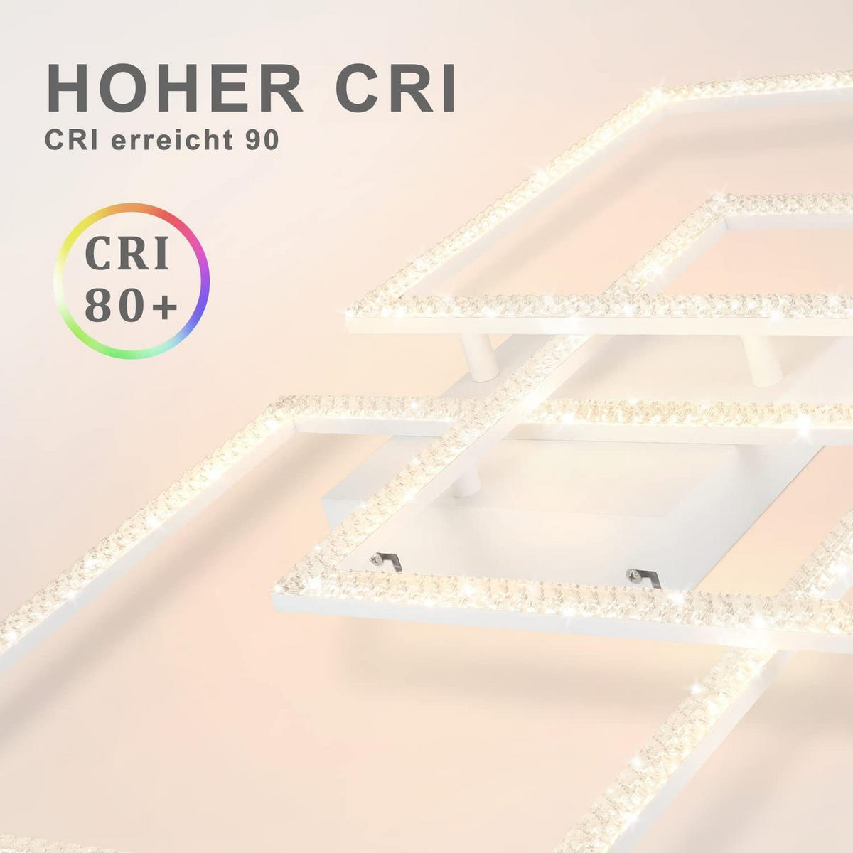 LED-DECKENLEUCHTE Brenntod 60.0/8.0/75.0 cm - Weiß, Metall (75/60/8cm) - ZMH