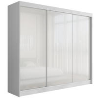 KLEIDERSCHRANK PEKA - 250 cm - Weiß - Weiß, Holzwerkstoff (250/215/61cm) - ALTDECOR