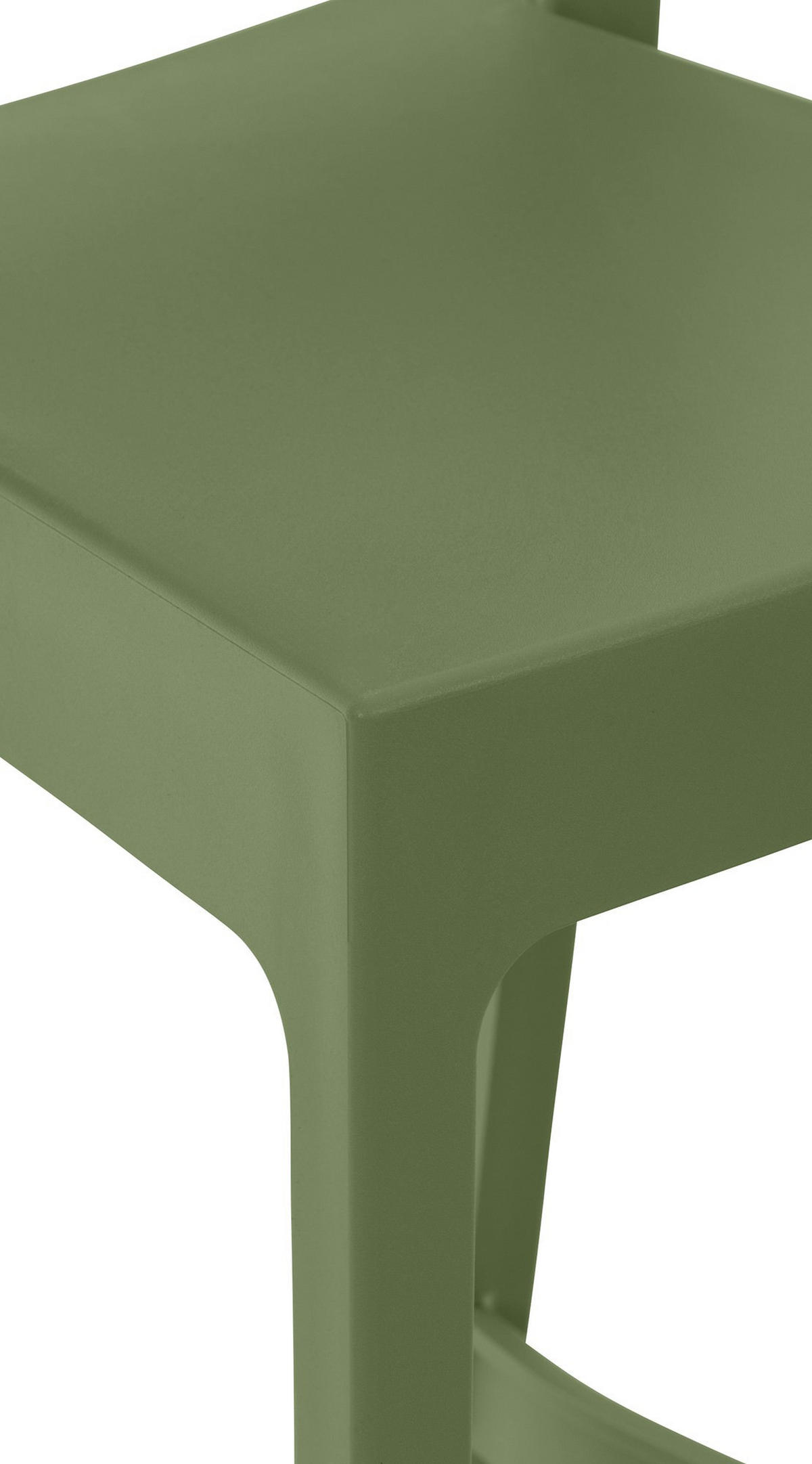 BARHOCKER 2er Set Kunststoff oliv - Olivgrün, Kunststoff (45/105/51cm) - CLP