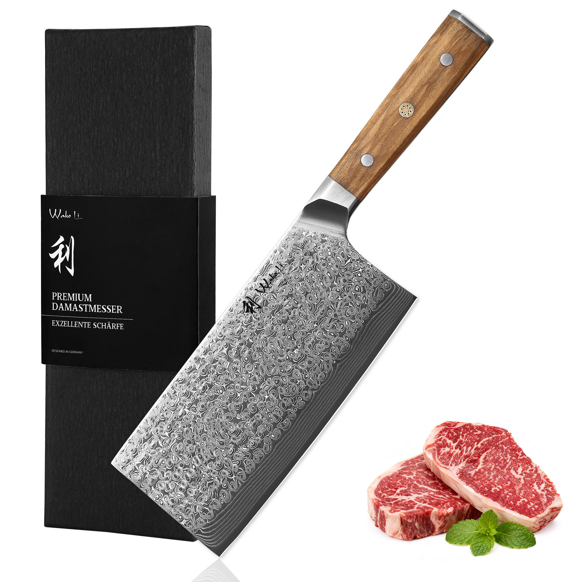 CHAI-DAO-MESSER 18 cm - Braun, Holz (31cm) - Wakoli