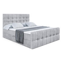 BOXBETT BERO-Z - 140 x 200 - H4 - Hellgrau - Grau, Holzwerkstoff (140/200cm) - ALTDECOR