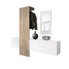 GARDEROBE Carlton Paneel in Eiche Nordic - Silbereichenfarben, Holzwerkstoff (208/193/35cm) - Vladon