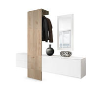 GARDEROBE Carlton Paneel in Eiche Nordic - Silbereichenfarben, Holzwerkstoff (208/193/35cm) - Vladon