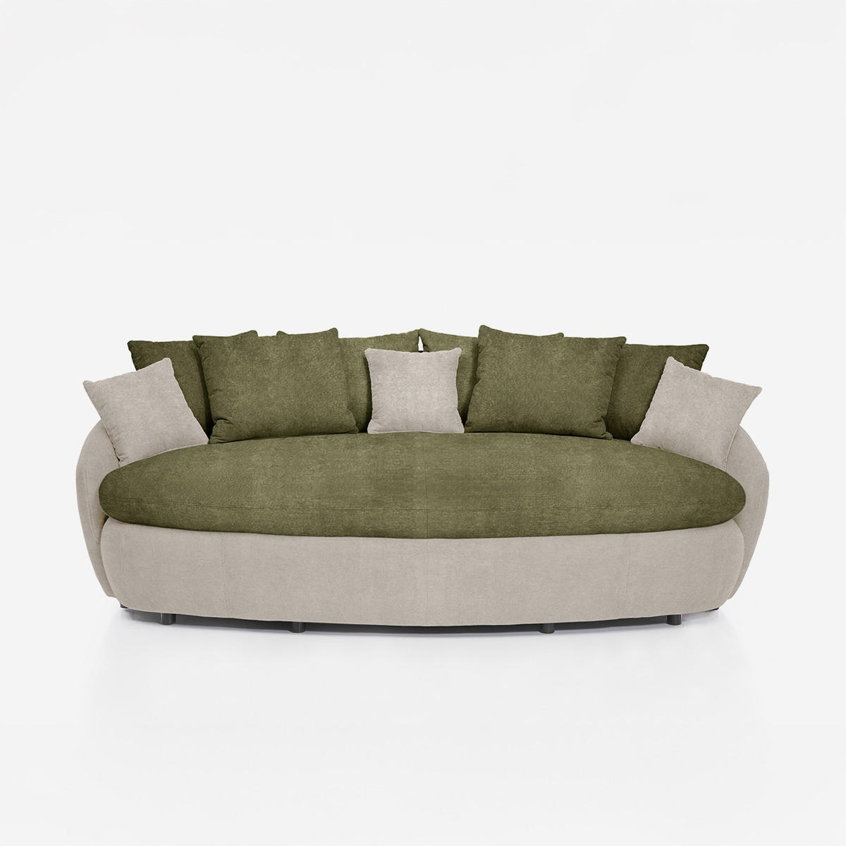 3-SITZER Zermatt - Dunkel Grün - Grün, Textil (238/80/140cm) - Pasmara
