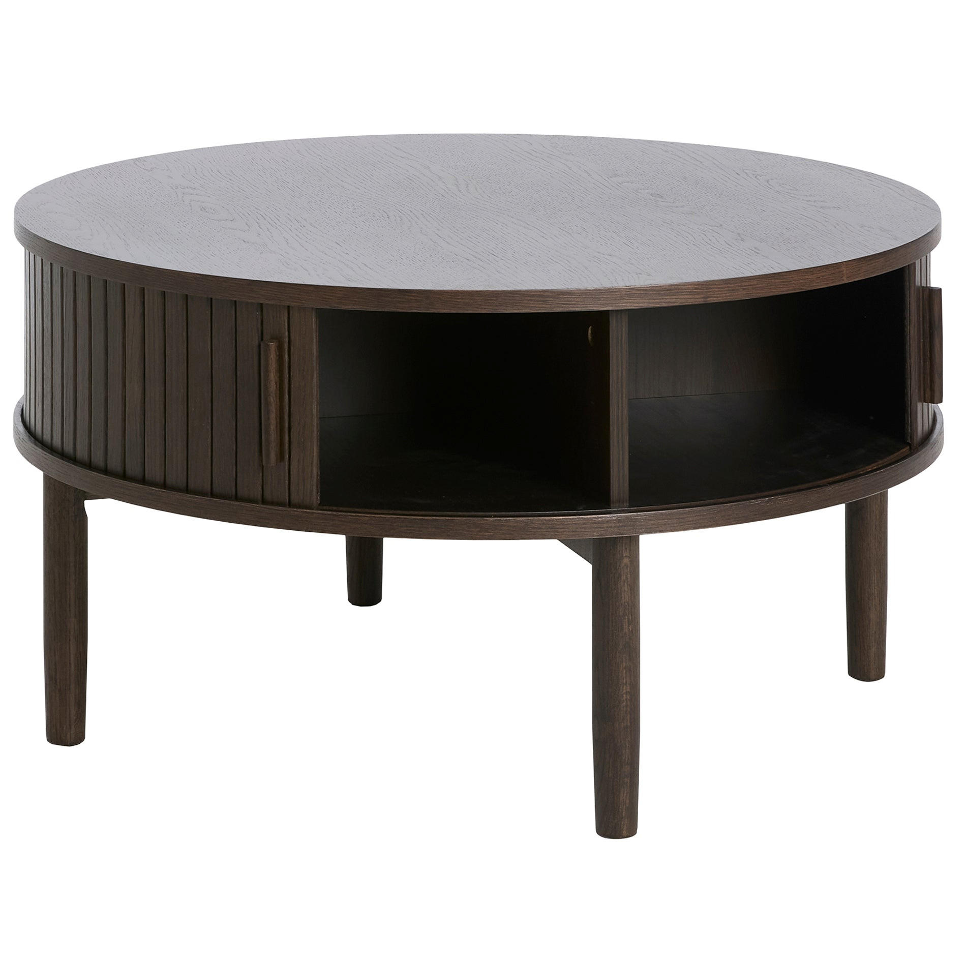 KONFERENČNÍ stolek Meta, tmavý dub, 85 cm - tmavě hnědá, dřevo/kompozitní dřevo (85/85/45cm) - Selsey