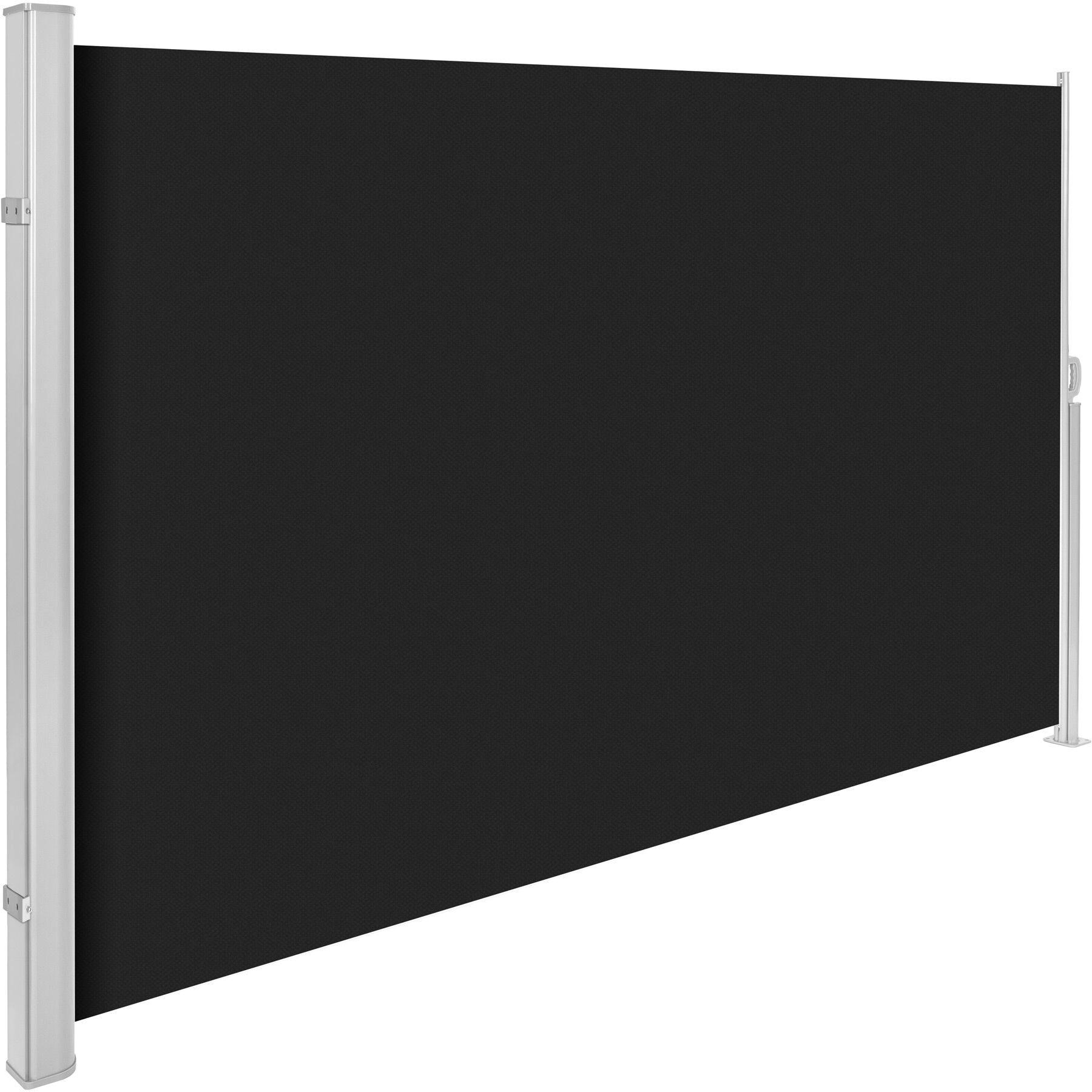 SEITENMARKISE ,160 x 300 cm,schwarz - Schwarz, Textil (160/10cm) - tectake