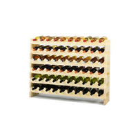 WEINREGAL Vinoteca Flex 68x101x29 cm 60 Flaschen Massives Kiefernholz Braun Geölt - Braun, Holz (101/68/29cm) - PROREGAL