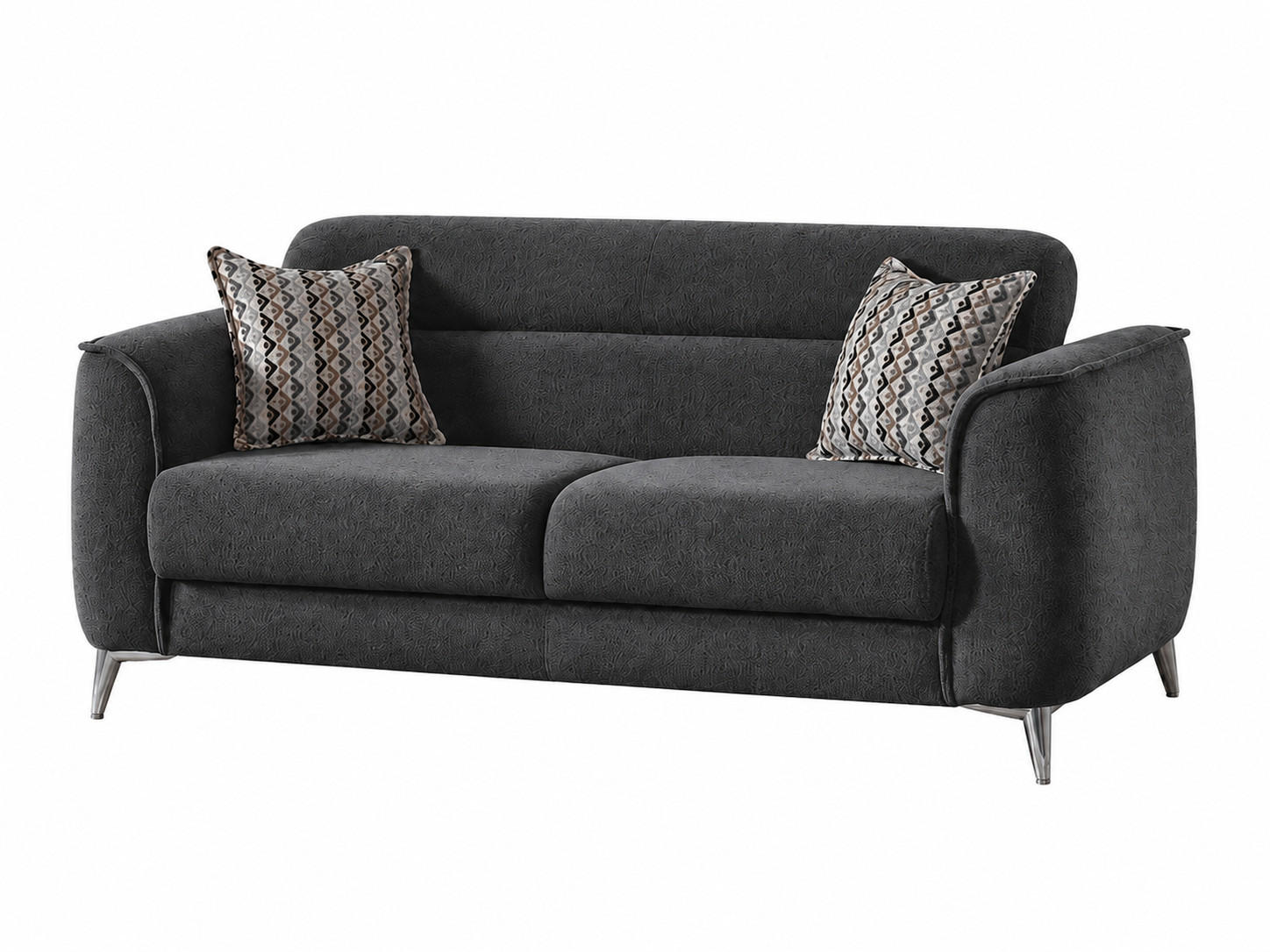 2-SITZER SOFA Acapulco Anthrazit - Anthrazit, Holzwerkstoff/Kunststoff (172/82/98cm)