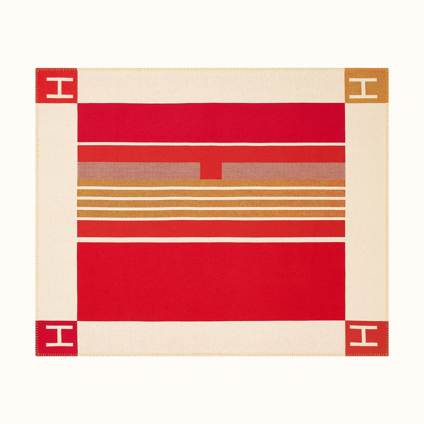 WOHNZIMMERDECKE – 180 x 130 cm, rot - Rot, Textil (180/130cm)