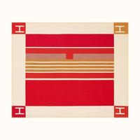 WOHNZIMMERDECKE – 180 x 130 cm, rot - Rot, Textil (180/130cm)