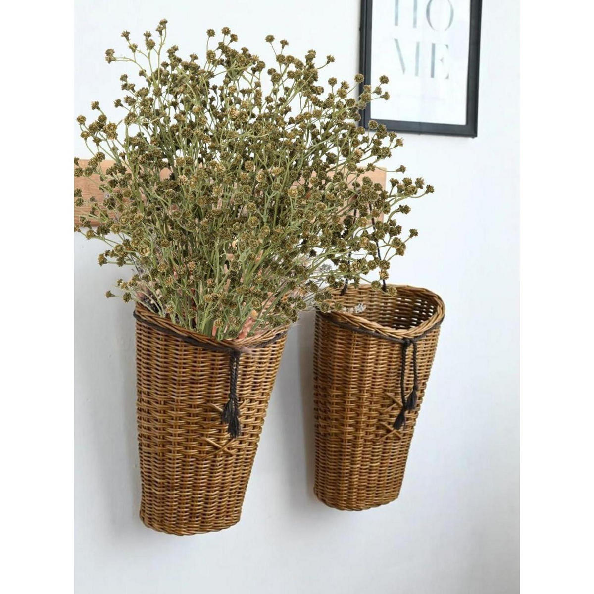 KUNSTBLUMEN Schleierkraut 10 Stück 60 cm - Olivgrün, Kunststoff (60cm)