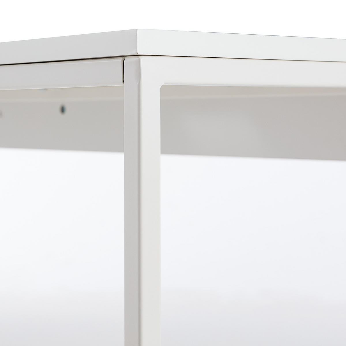 SCHREIBTISCH - Holzwerkstoff / Metall - Weiß, Holzwerkstoff/Metall (60/120/75cm) - home24