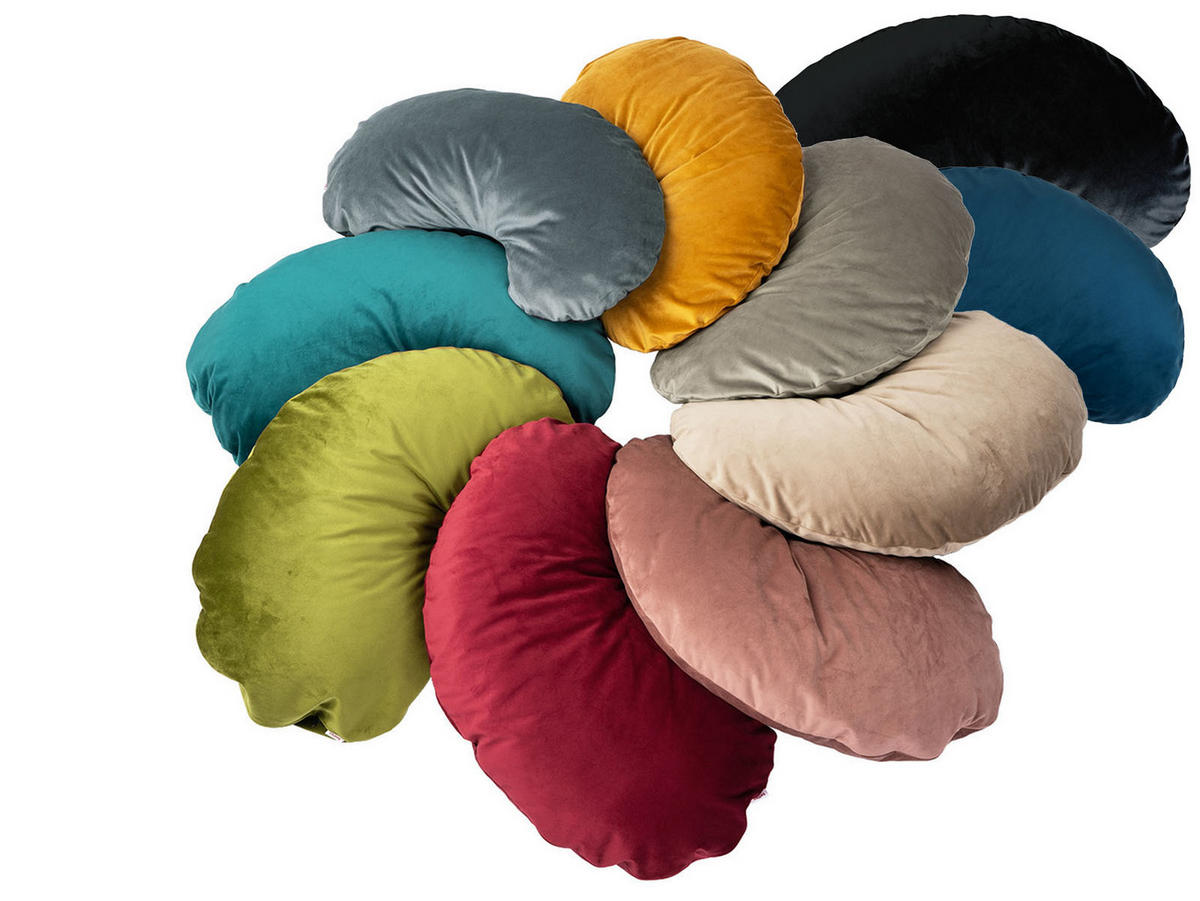 XL-KISSEN-BOHNE Samt&Sonders mai-grün 70/45 cm - Olivgrün/Grün, Textil (45/70cm) - beties Heimtextil