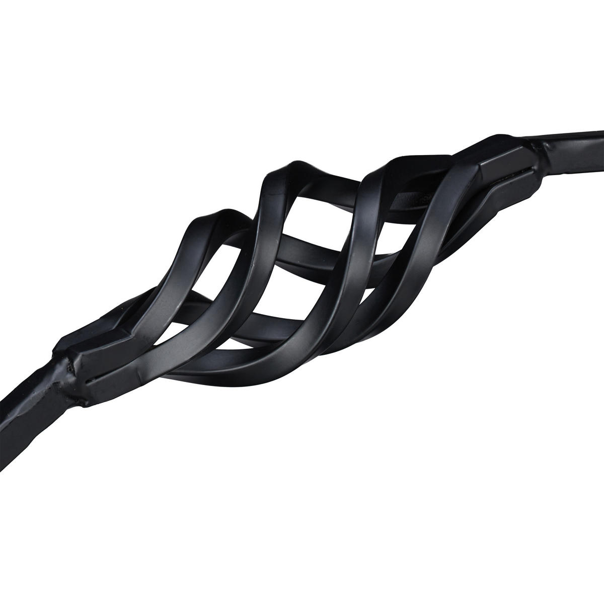 KAMINHOLZKORB Metall - Schwarz, Metall (43.5/42.5/30cm) - Relaxdays