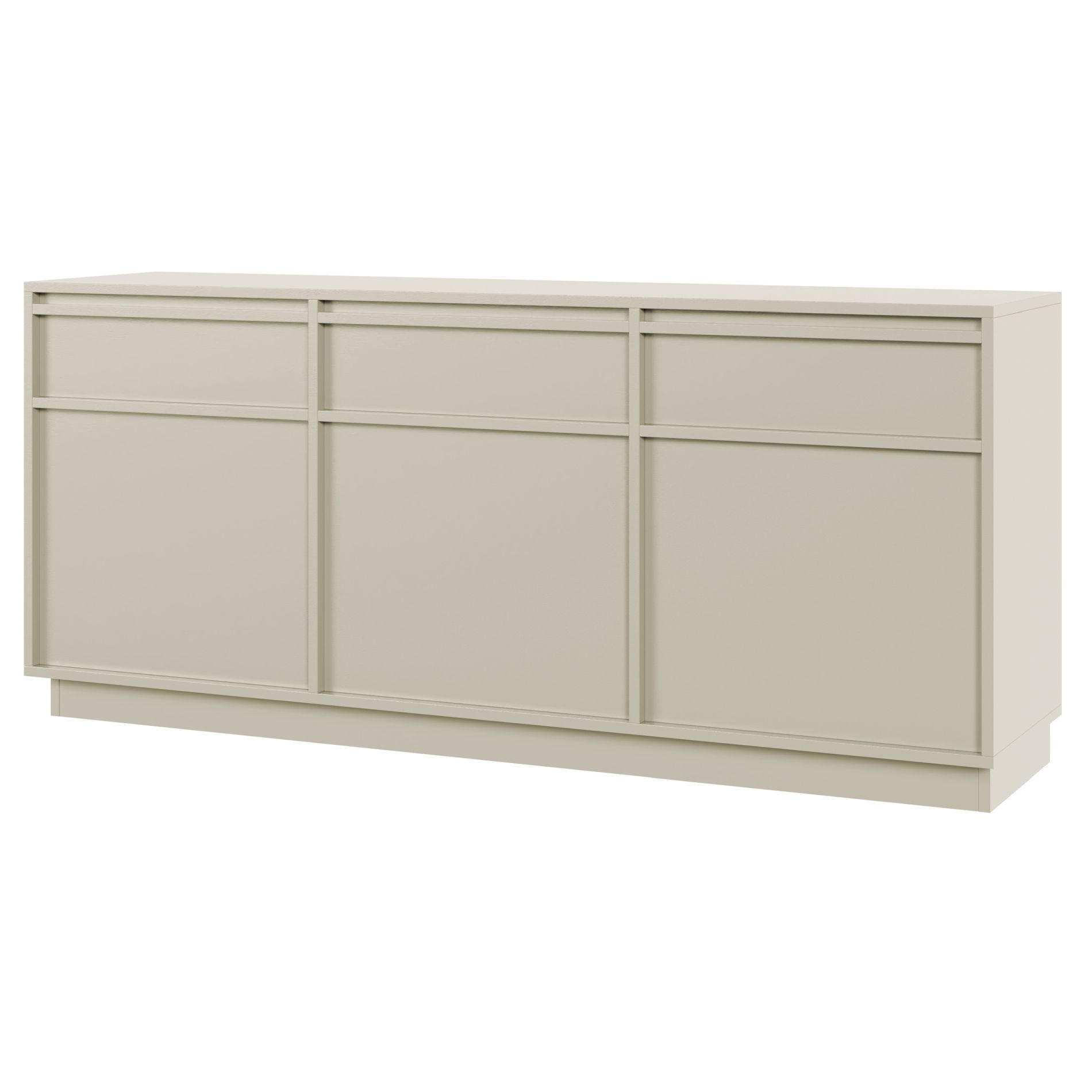 SIDEBOARD Evo Greige 154 cm - Kaschmir, Holzwerkstoff (154/68.6/39cm) - Selsey
