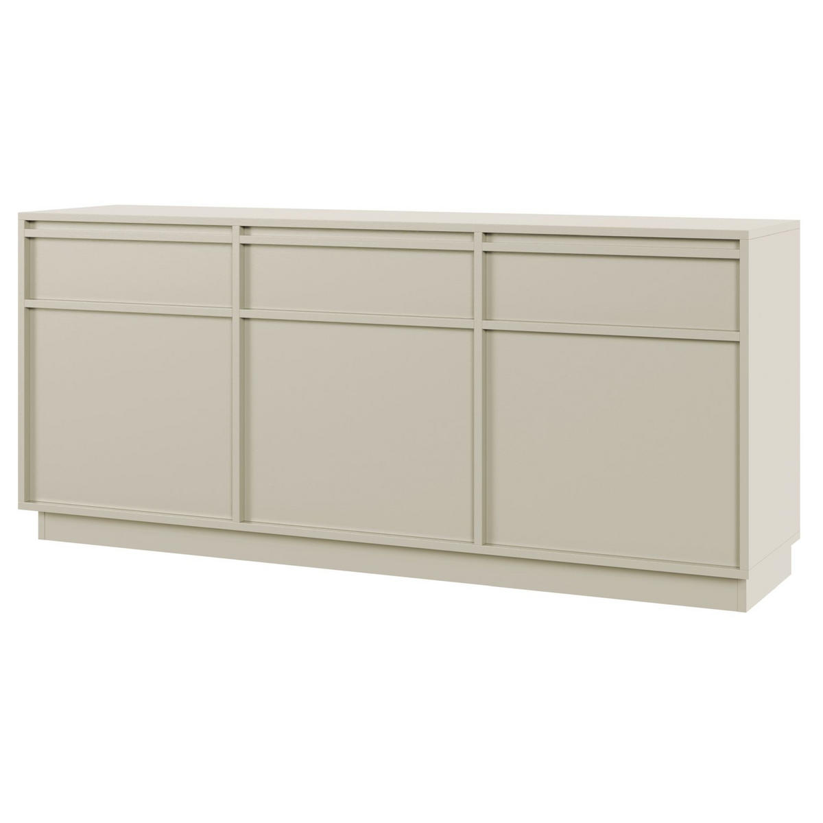 SIDEBOARD Evo Greige 154 cm - Kaschmir, Holzwerkstoff (154/68.6/39cm) - Selsey