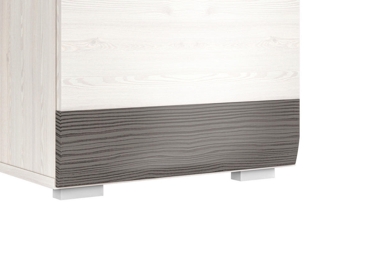 SCHREIBTISCH Blanco Pinie weiß / grau 119 / 55 / 78cm - Weiß, Holz/Holzwerkstoff (55/119/78cm) - Feldmann-Wohnen