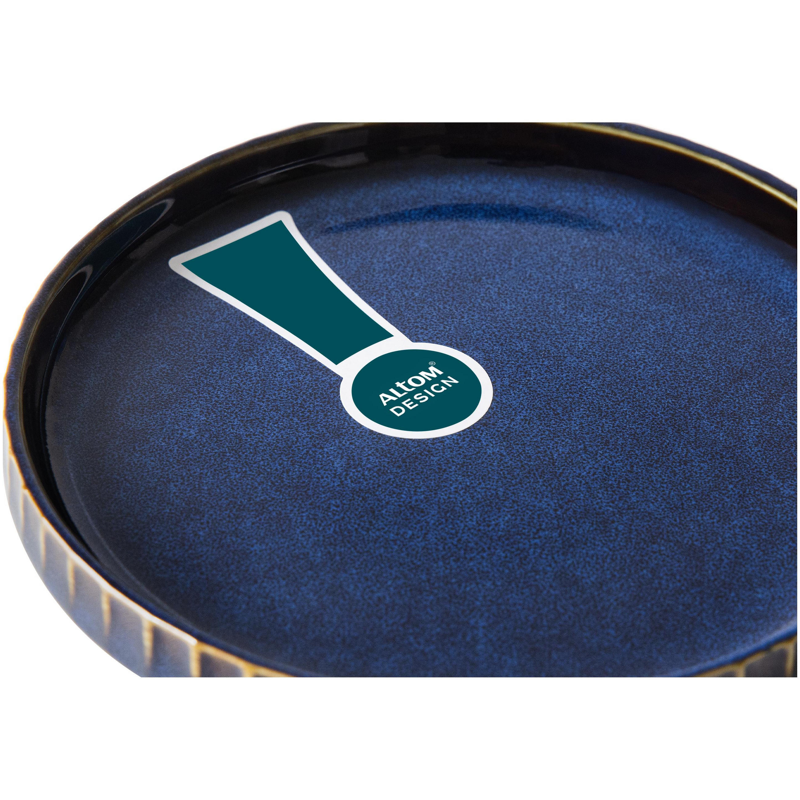 KAFFEESERVICE AD STRIPES 6 PERSONEN, Cappuccino, 18-tlg - Dunkelblau, Keramik (14/10/14cm) - KONSIMO®