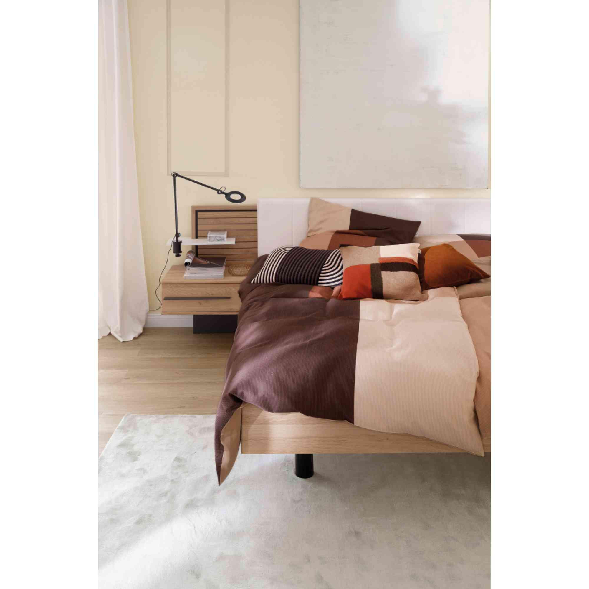 SATIN BETTWÄSCHE ART - Weinrot, Textil (155/220cm) - Schöner Wohnen