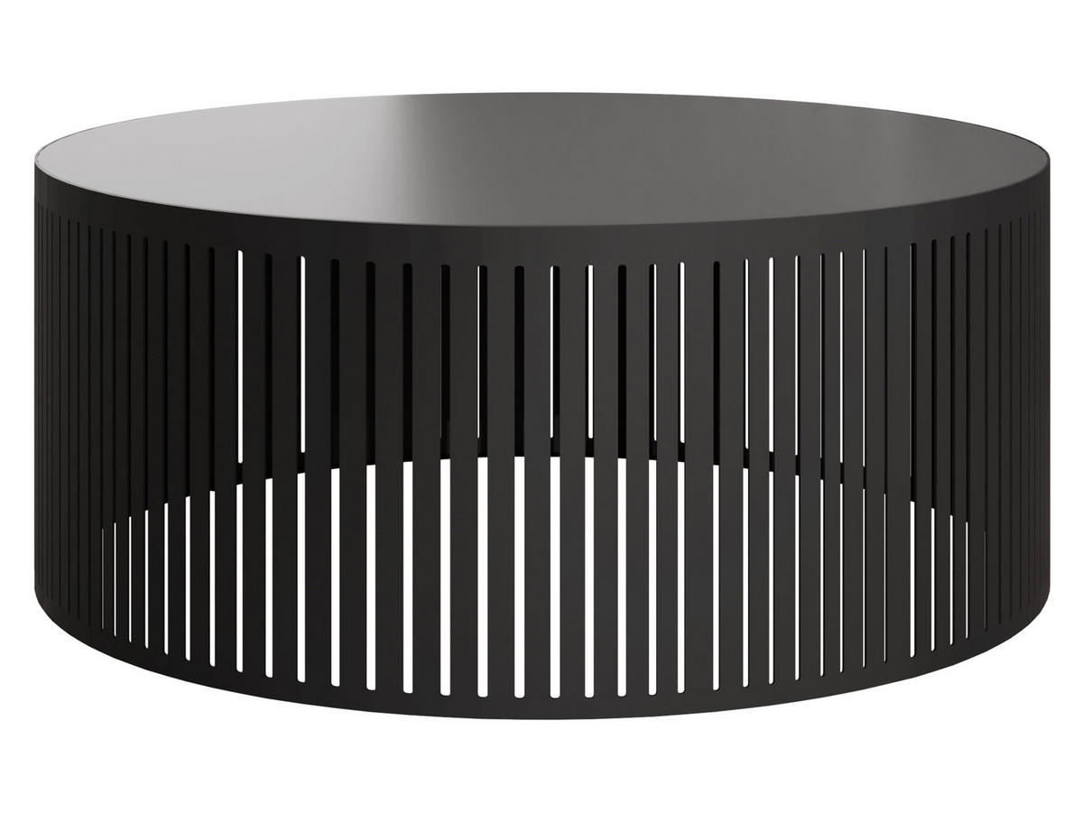 COUCHTISCH Velede Mini - Goldfarben/Schwarz, Holzwerkstoff/Metall (59/59/30cm) - MIRJAN24